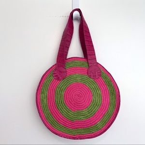 Unique Woven Handmade Leather Colombian Tote / Purse